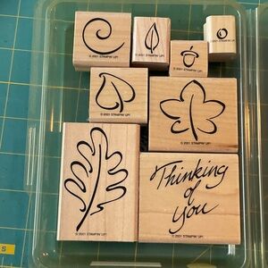 Stampin' Up! “Festive Fall” Wooden Rubber Stamps Set